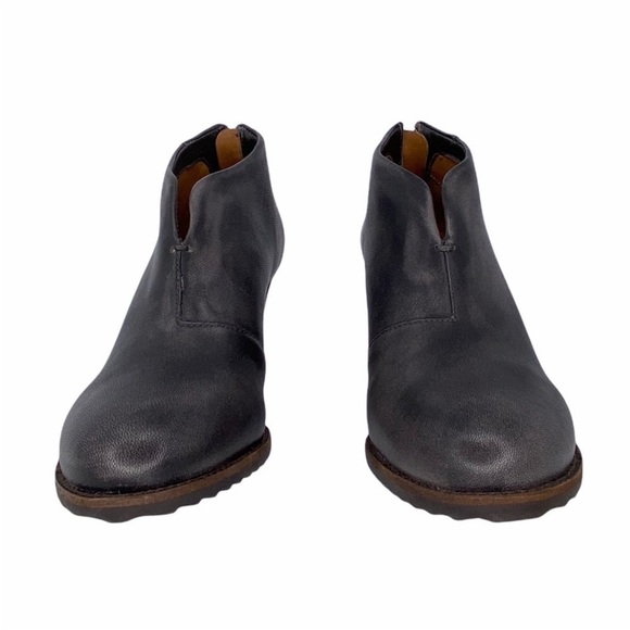 Trask Tenley Ankle Bootie Wedge Heel Leather Womens Size 36/6 Gray Brush-off New - Picture 7 of 8